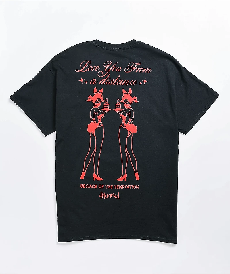 4Hunnid Distance Black T-Shirt