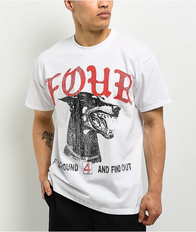 4Hunnid Find Out White T-Shirt
