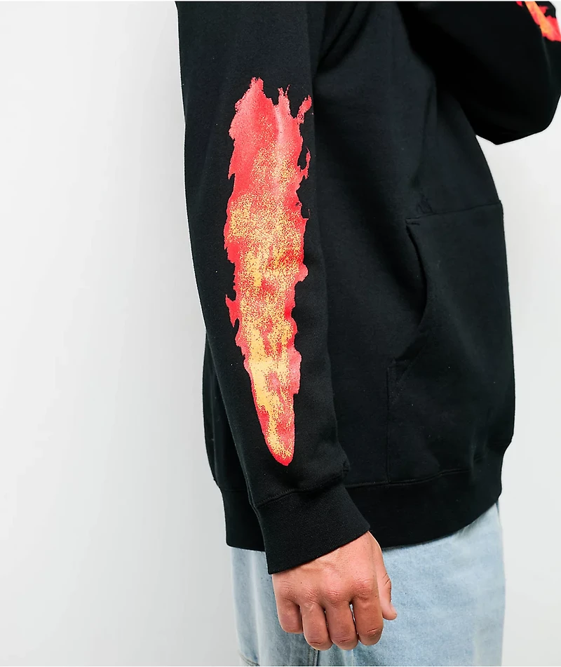 4Hunnid Flamin Hot Black Hoodie
