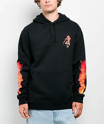 4Hunnid Flamin Hot Black Hoodie