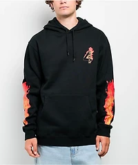 4Hunnid Flamin Hot Black Hoodie