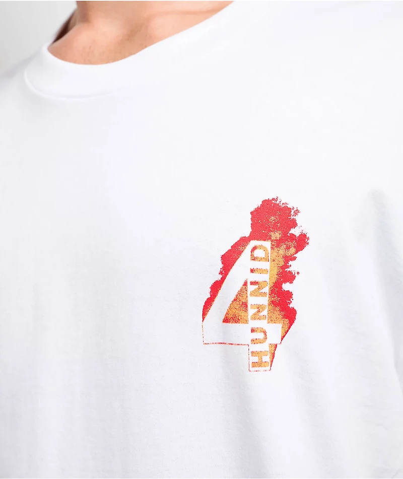 4Hunnid Flamin Hot White T-Shirt