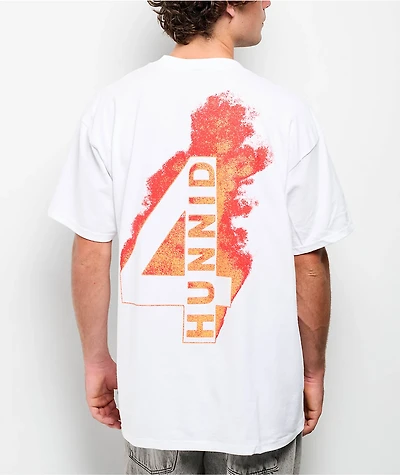 4Hunnid Flamin Hot White T-Shirt