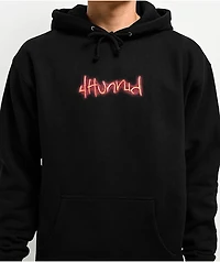 4Hunnid Four Of A Kind Black Hoodie