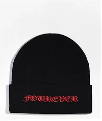 4Hunnid Fourever Black Beanie