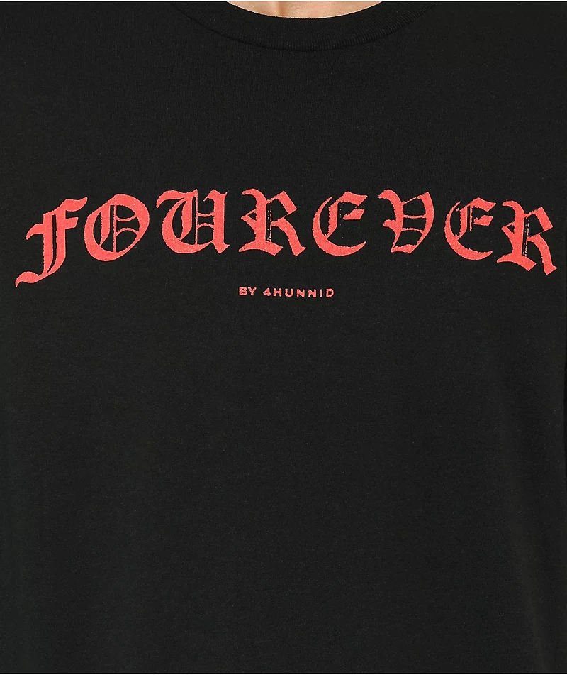 4Hunnid Fourever Black T-Shirt