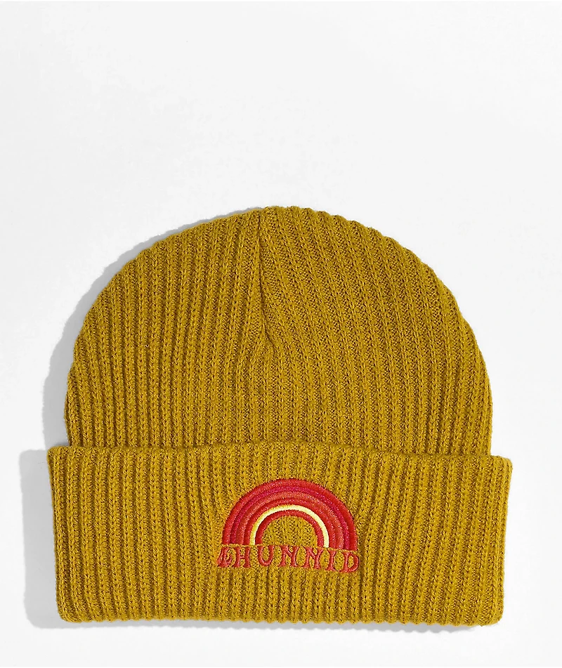 4Hunnid Gold Skull Cap Beanie