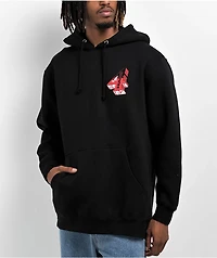 4Hunnid Grunge Paisley Black Hoodie
