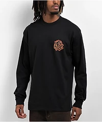 4Hunnid Hand Lettering Black Long Sleeve T-Shirt