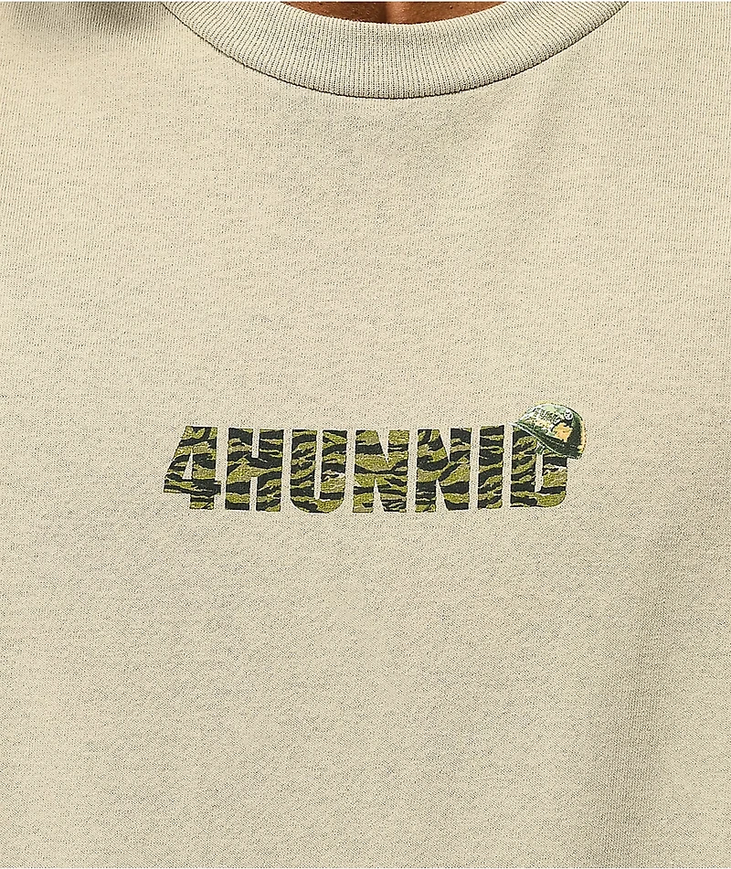 4Hunnid Helmet Sand T-Shirt