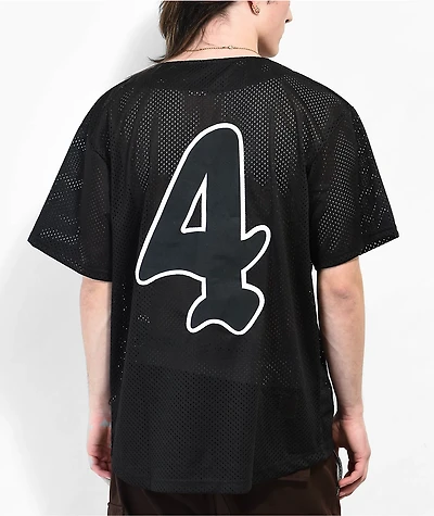 4Hunnid Homerun Black Baseball Jersey