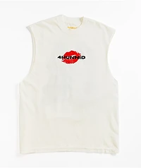 4Hunnid Hotline White Tank Top