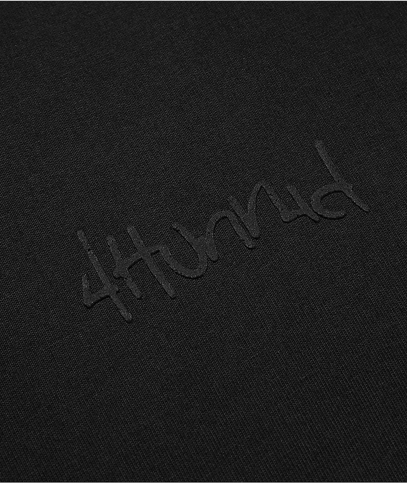 4Hunnid Komfort Kollection Black Pigment Dye T-Shirt