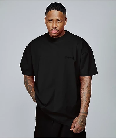 4Hunnid Komfort Kollection Black Pigment Dye T-Shirt