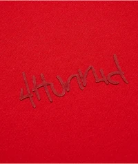 4Hunnid Komfort Kollection Red Pigment Dye Hoodie