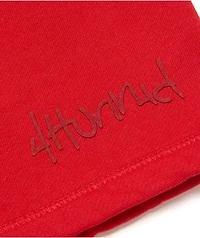 4Hunnid Komfort Kollection Red Pigment Dye Sweat Shorts