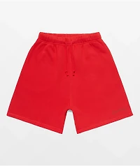 4Hunnid Komfort Kollection Red Pigment Dye Sweat Shorts