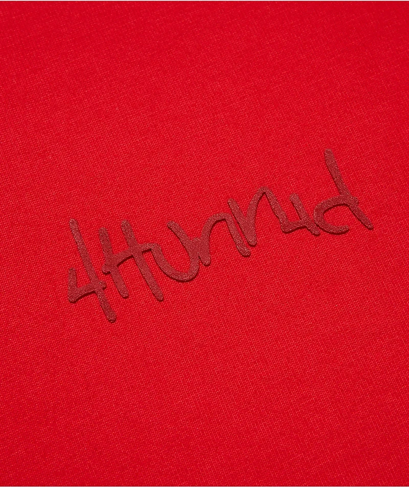 4Hunnid Komfort Kollection Red Pigment Dye T-Shirt