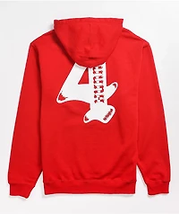 4Hunnid Large 4 Worldwide Red Hoodie