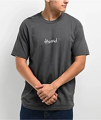 4Hunnid Logo Charcoal T-Shirt