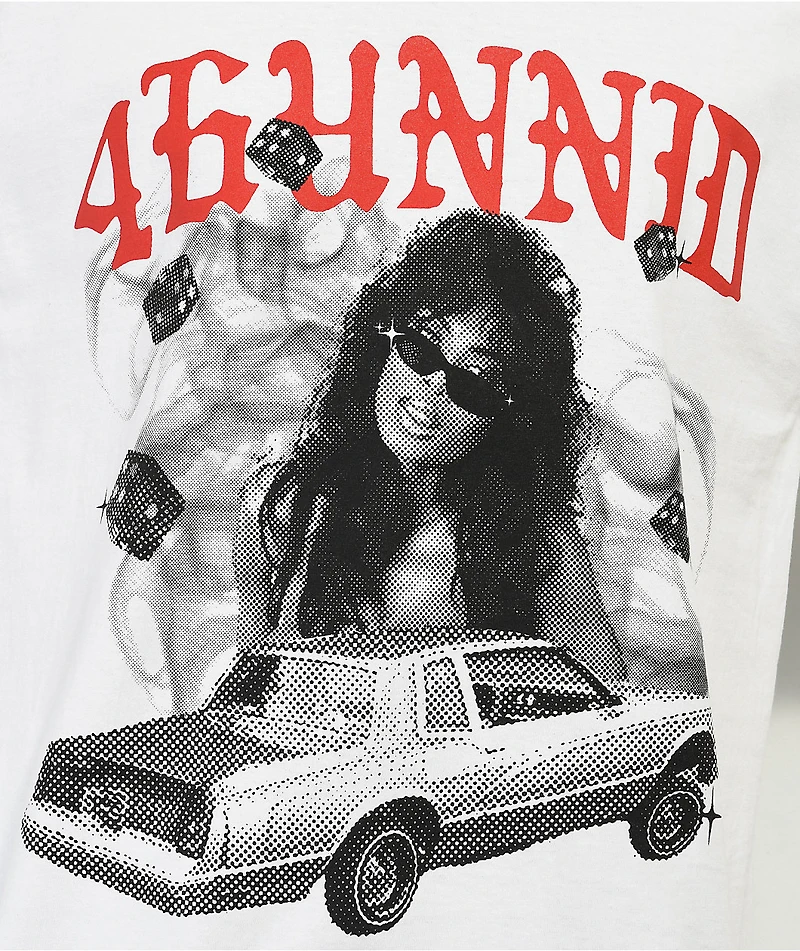 4Hunnid Lucky Lady White T-Shirt