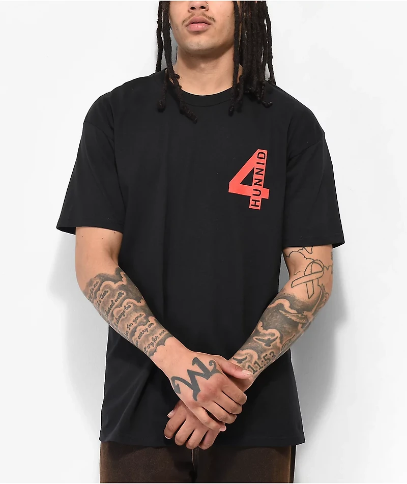 4Hunnid Maria Black T-Shirt