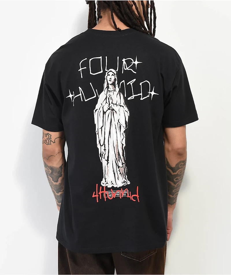 4Hunnid Maria Black T-Shirt