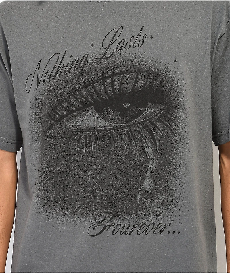 4Hunnid Nothing Lasts Fourever Grey T-Shirt