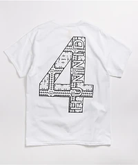 4Hunnid Paisley White T-Shirt