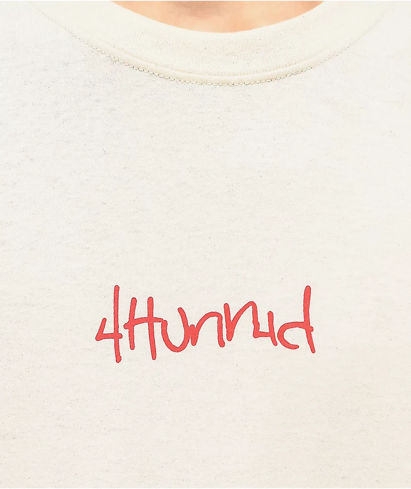 4Hunnid Photo Cream T-Shirt