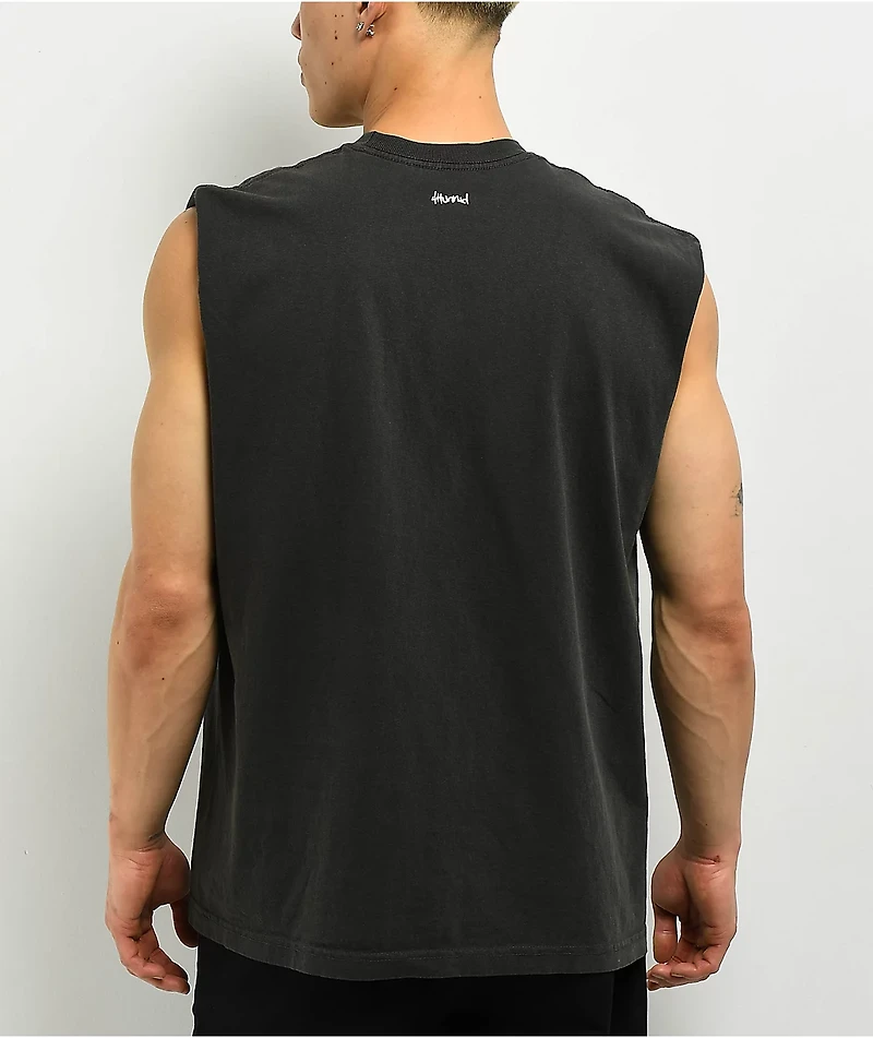 4Hunnid Play Vintage Black Tank Top