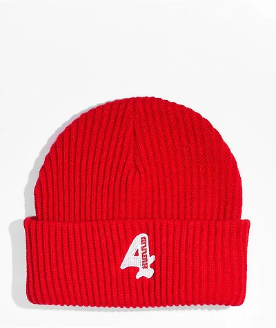 4Hunnid Red Skull Cap Beanie
