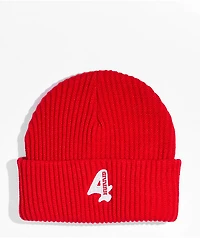 4Hunnid Red Skull Cap Beanie