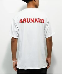 4Hunnid Roses Logo White T-Shirt
