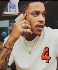 4Hunnid Shadow Logo Tan T-Shirt