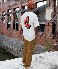 4Hunnid Shadow Logo Tan T-Shirt
