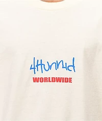 4Hunnid Worldwide Cream T-Shirt