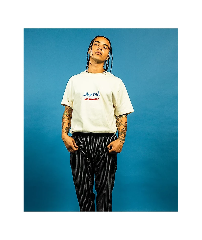 4Hunnid Worldwide Cream T-Shirt