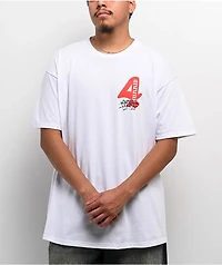 4Hunnid x Shoreline Four White T-Shirt
