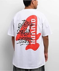 4Hunnid x Shoreline Four White T-Shirt