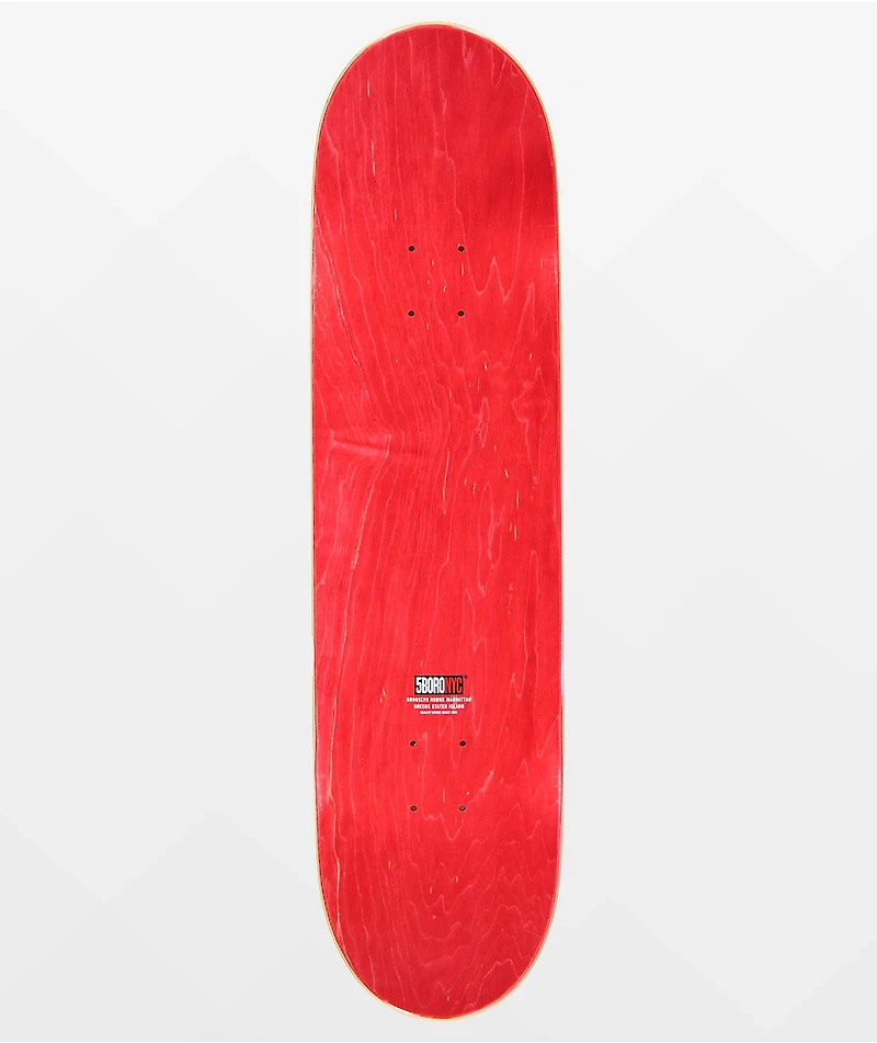 5Boro Cinco Barrios Black 8.25" Skateboard Deck