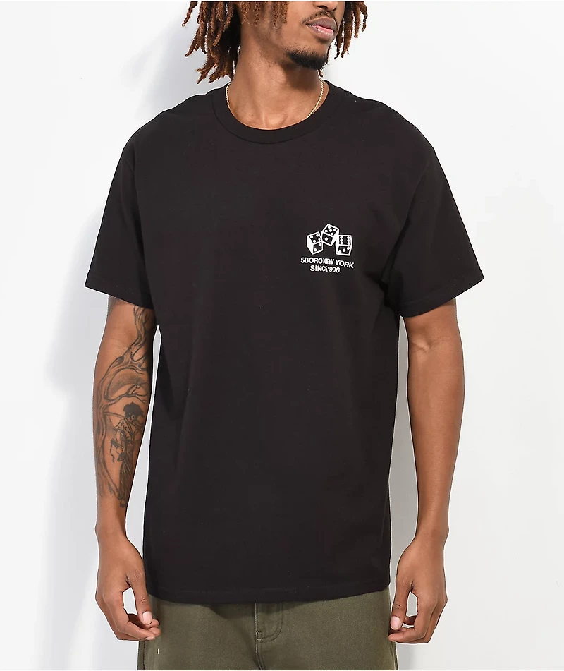 5Boro Dice Black & White T-Shirt