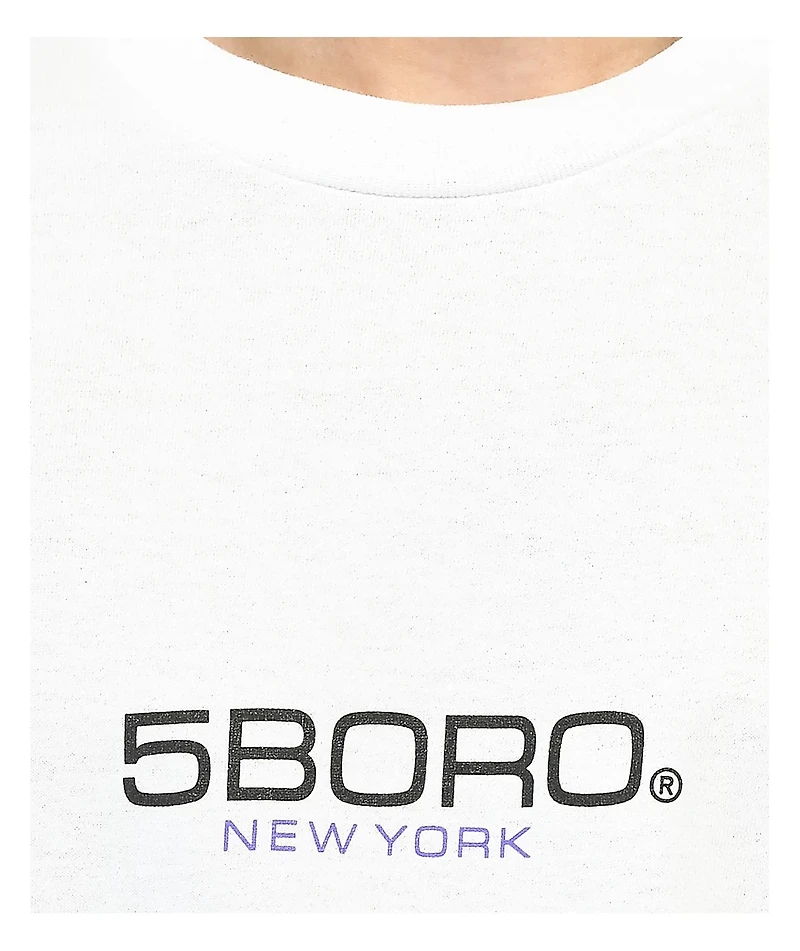 5Boro EXT Logo White T-Shirt