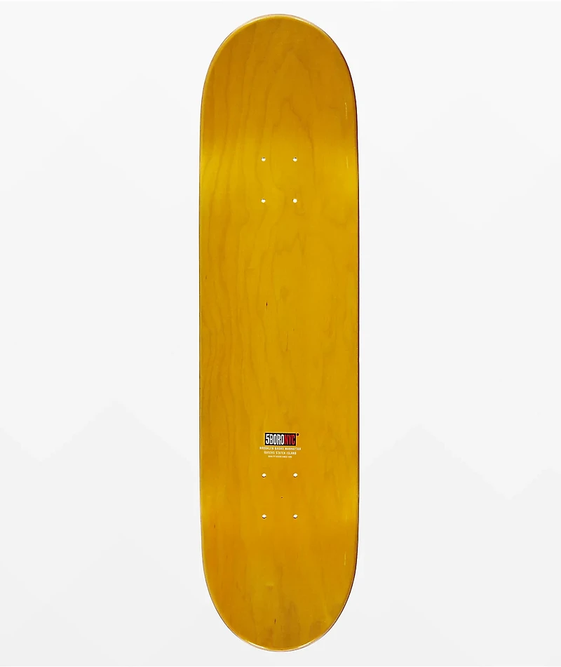 5Boro Flower Seed Yellow 8.25" Skateboard Deck
