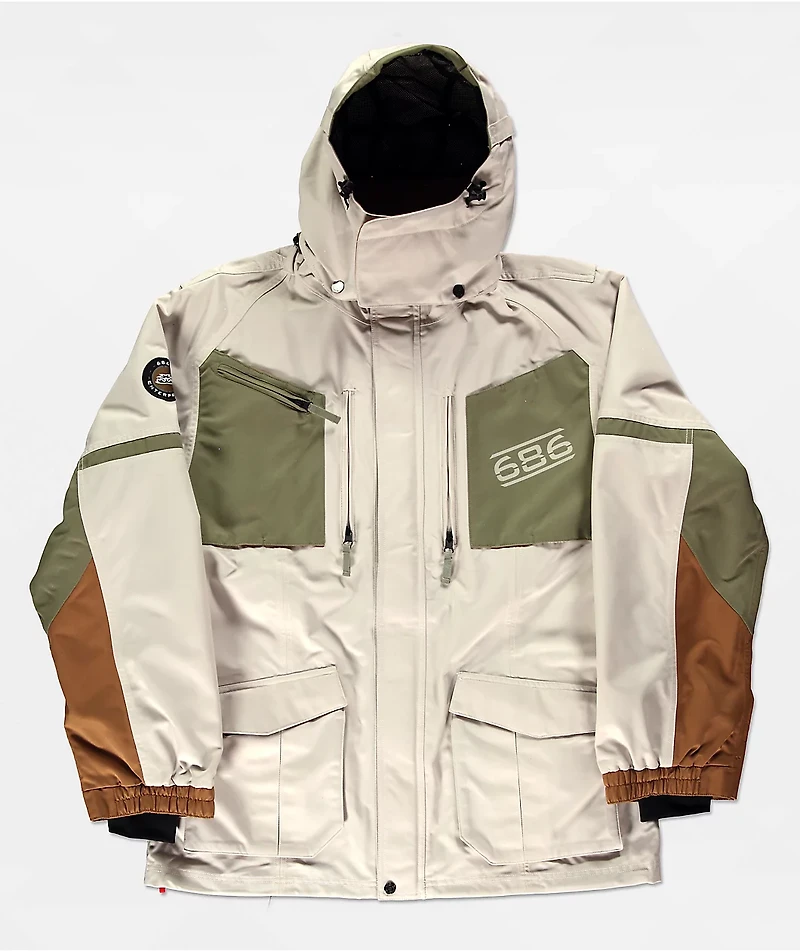 686 2001 Transfer Limestone 10K Snowboard Jacket