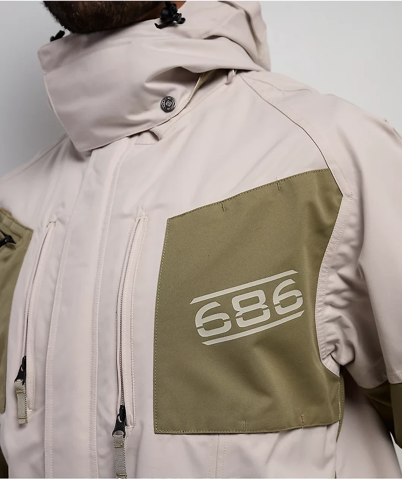 686 2001 Transfer Limestone 10K Snowboard Jacket