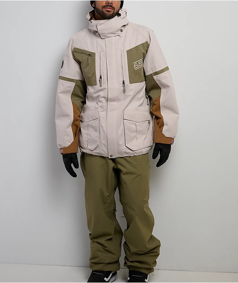 686 2001 Transfer Limestone 10K Snowboard Jacket