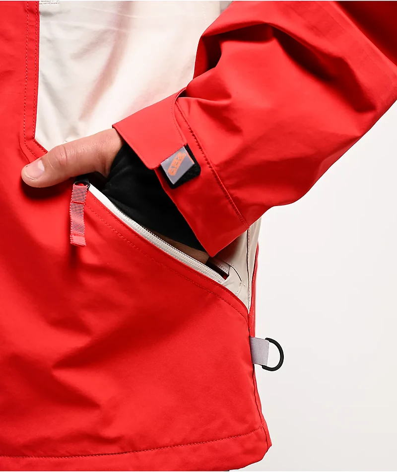 686 2002 X3 True Red Colorblock 20K Snowboard Jacket