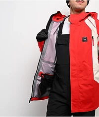 686 2002 X3 True Red Colorblock 20K Snowboard Jacket