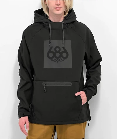 686 Black Waterproof Light Anorak Jacket